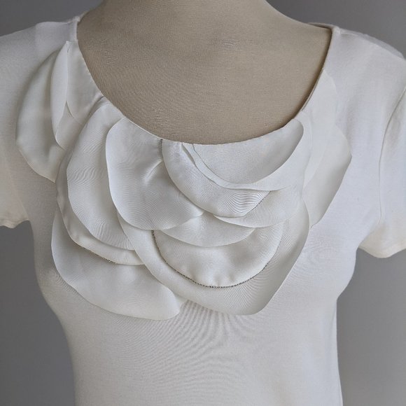 Ann Taylor cream top size XS - Picture 5 of 11